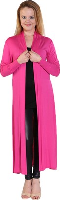 Candid Styles Womens Ladies Long Sleeve Maxi Boyfriend Cardigan Open Floaty 8-26 Duster Jacket Coat Blazer Longline Wine