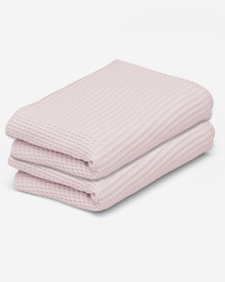 Ettitude - Pink Bath Towels - Waffle Bath Sheets - Size One Size at The Iconic