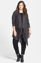 Thumbnail for your product : Eileen Fisher Tie Dye Alpaca & Silk Cardigan (Plus Size)