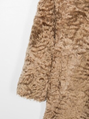 BRUNELLO CUCINELLI KIDS Faux-Fur Single-Breasted Coat
