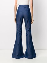 Thumbnail for your product : Hebe Studio Flared High-Rise Trousers