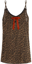 Thumbnail for your product : Agent Provocateur L'Agent by Leonara leopard-print stretch-georgette chemise