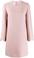 Thumbnail for your product : Valentino scalloped sleeves shift dress