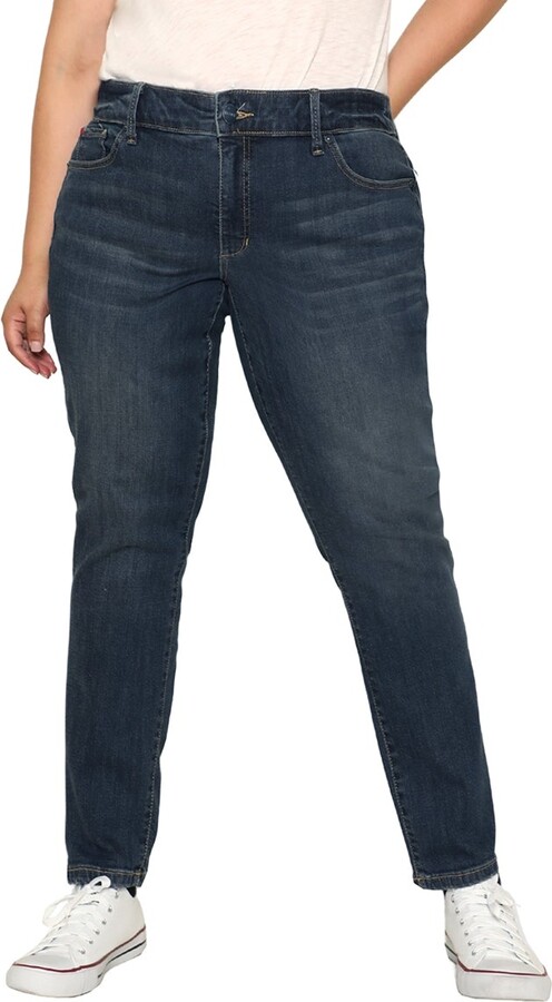 Slink Jeans Women's Denim High Rise Ankle Skinny in 28" inseam