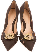 Thumbnail for your product : Sergio Rossi Satin Jewel Pumps