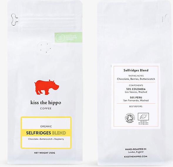 Kiss The Hippo Organic Selfridges Blend Ground Coffee 250g