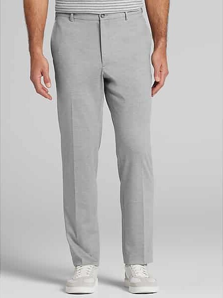 JOE Joseph Abboud Modern Fit Sharkskin Men's Suit Pants Gray Birdseye