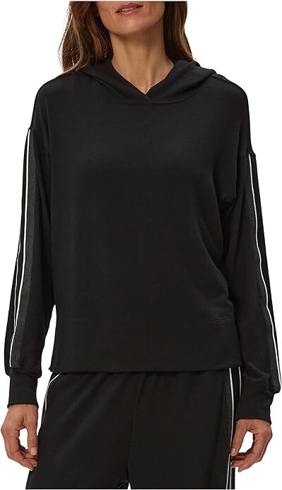 (取寄) マイケル スターズ レディース タリン ブーディ Michael Stars women Taryn Hoodie Black Michael Stars Taryn Hoodie Women's Sweatshirt Black : MD (US 6-8