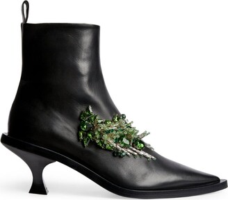 Jil Sander Leather Embellished Boots 70