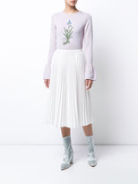 Thumbnail for your product : Altuzarra flared cuff flower jumper