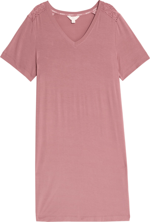 Body by M&S Body Soft™ Lace Detail Nightdress ShopStyle Lingerie
