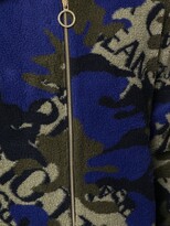 Thumbnail for your product : Versace Jeans Couture Camouflage Logo-Print Fleece Jacket