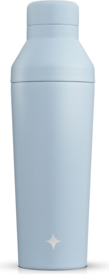 JoyJolt Vacuum Insulated Cocktail Protein Shaker - 20 oz Shaker Cup with  Measure Lid and Jigger Cap - Blue