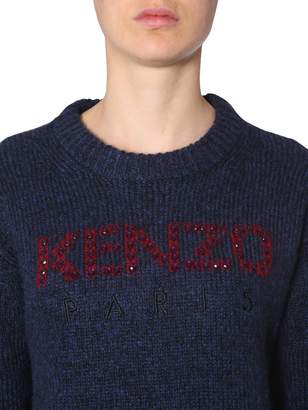 Kenzo Sweater With Inlay Logo