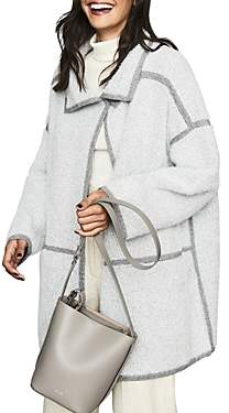 Reiss Bria Herringbone Knit Coat