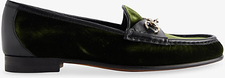 Womens Verde Bosco Horesebit 1953 Moccasin Velvet Loafers Eur 37 / 4 Uk Women