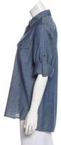 Thumbnail for your product : BCBGMAXAZRIA Chambray Button-Up Top w/ Tags
