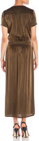 Thumbnail for your product : Swildens Long Metallic Surplice Dress