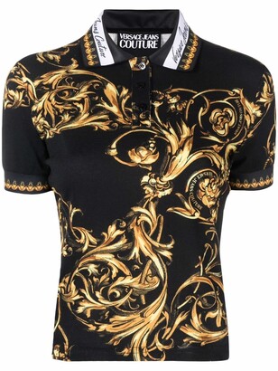 Versace Jeans Couture Barocco-print polo shirt