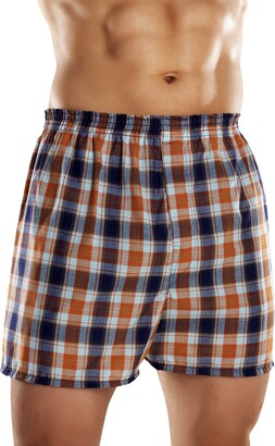 Fruit of the Loom Men's Big and Tall Size Tartan Boxers