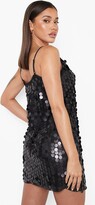 rivinda disc sequin slip dress