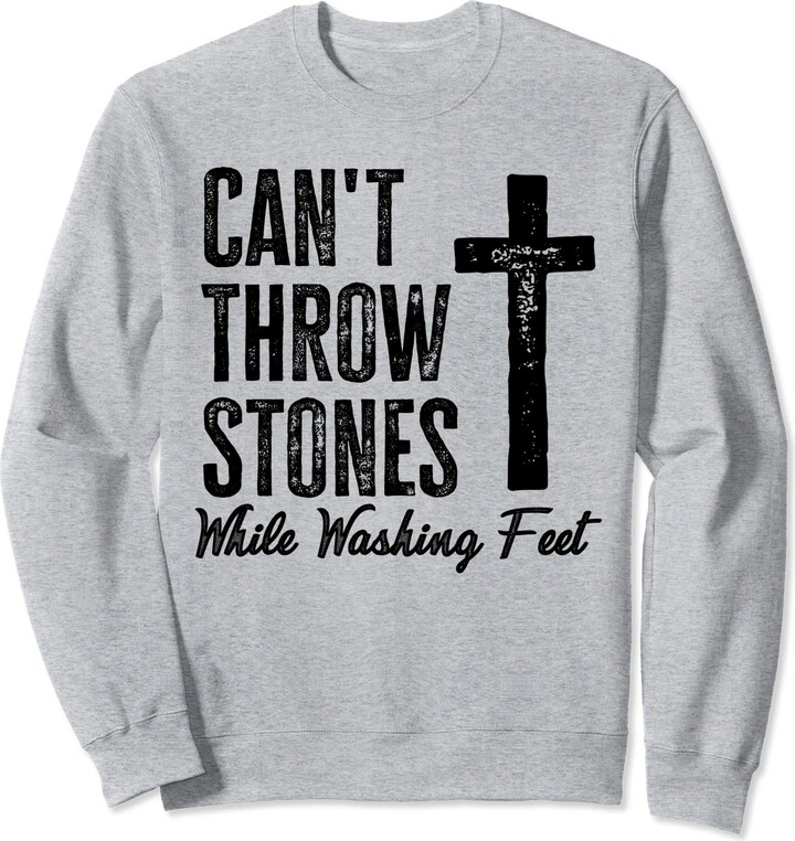 jesus bible verse Can't Throw Stones While Washing Feet motivational