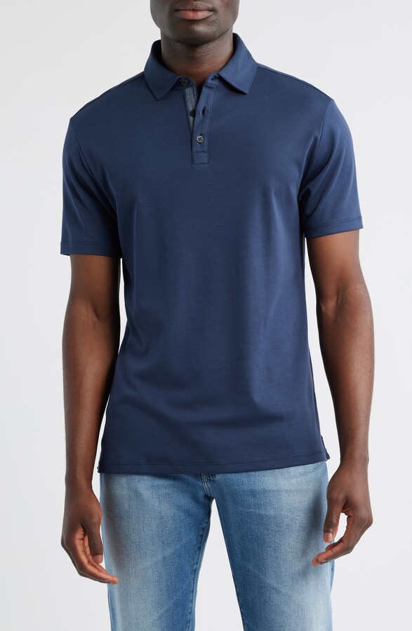 Robert Barakett Georgia Short Sleeve Pima Cotton Polo
