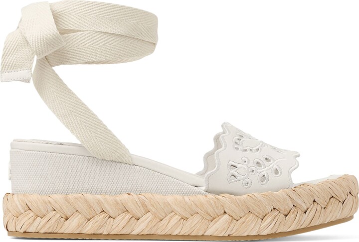 Jimmy Choo Arlee 60 Leather Wedge Sandals