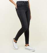 Thumbnail for your product : New Look Black Washed High Waist Super Skinny Hallie Jeans
