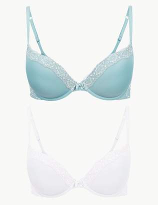 Marks and Spencer 2 Pack Lace Padded Push-Up Bras A-E