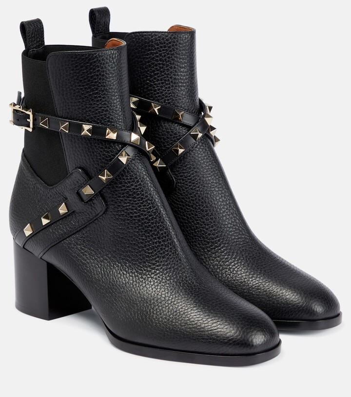 overschot overschot Schijnen Valentino Rockstud Ankle Boot | ShopStyle