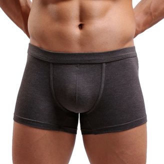 Feoya Breathable Modal Low Cut Boxer Briefs U Convex Pouch Underpants Underwear for Men Boys Size XL
