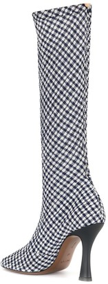 Neous Knee High Checked Boots