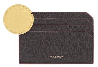 Roksanda Dot Bi-colour Leather Cardholder - Black