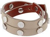Thumbnail for your product : Tory Burch Leather wrap bolt bracelet