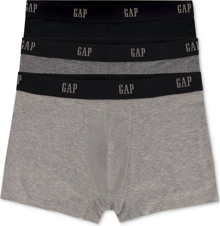 Gap Men's 3-Pk. Contour Pouch 3 Trunks - Light Gray/Dark Gray/Black -  ShopStyle Boxers