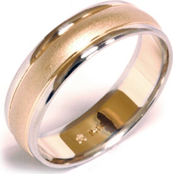 14K Rose Gold Brushed Comfort Fit 6mm Wedding Band