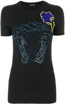 Versace - Medusa floral embroidered T-shirt