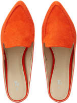 Thumbnail for your product : Tu Clothing Orange Pointed Sip On Loafer Mules