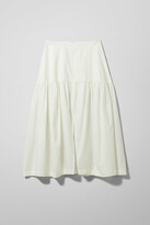 Thumbnail for your product : Weekday Art Poplin Skirt - White