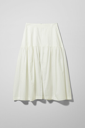 Weekday Art Poplin Skirt - White