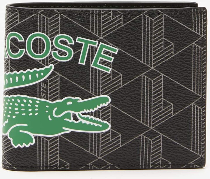 Lacoste Men’s The Blend Monogram Print Card Holder - One Size