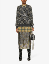 Thumbnail for your product : Dries Van Noten Chain-pattern wool and alpaca-blend jumper