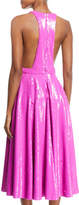 Thumbnail for your product : Jay Godfrey Plunging Tea-Length Halter Cocktail Dress