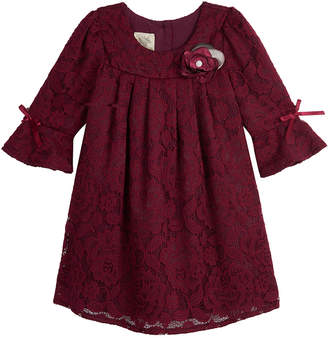 Laura Ashley Bell-Sleeve Lace Dress