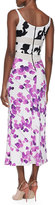 Thumbnail for your product : Narciso Rodriguez Mixed Floral-Print Charmeuse Dress