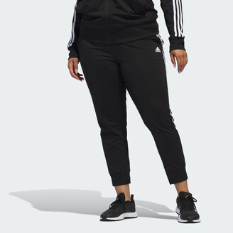adidas Essentials Warm-Up Slim Tapered 3-Stripes Track Pants (Plus Size)