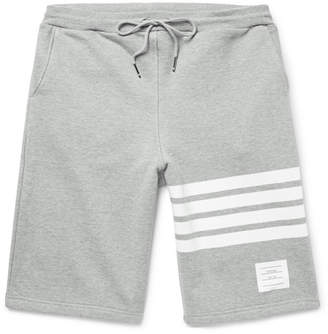 Thom Browne Striped Loopback Cotton-jersey Shorts
