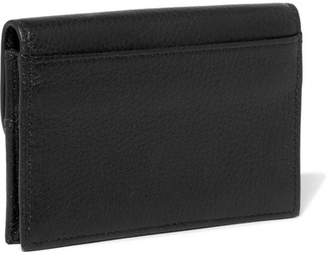See by Chloe Polina Scalloped Textured-leather Cardholder - Black