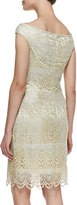 Thumbnail for your product : Kay Unger New York Off-Shoulder Lace Cocktail Dress, Butter